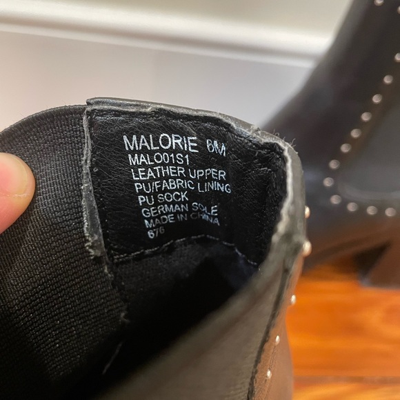 Steve Madden Black Booties with Silver Detailing - Picture 5 of 6